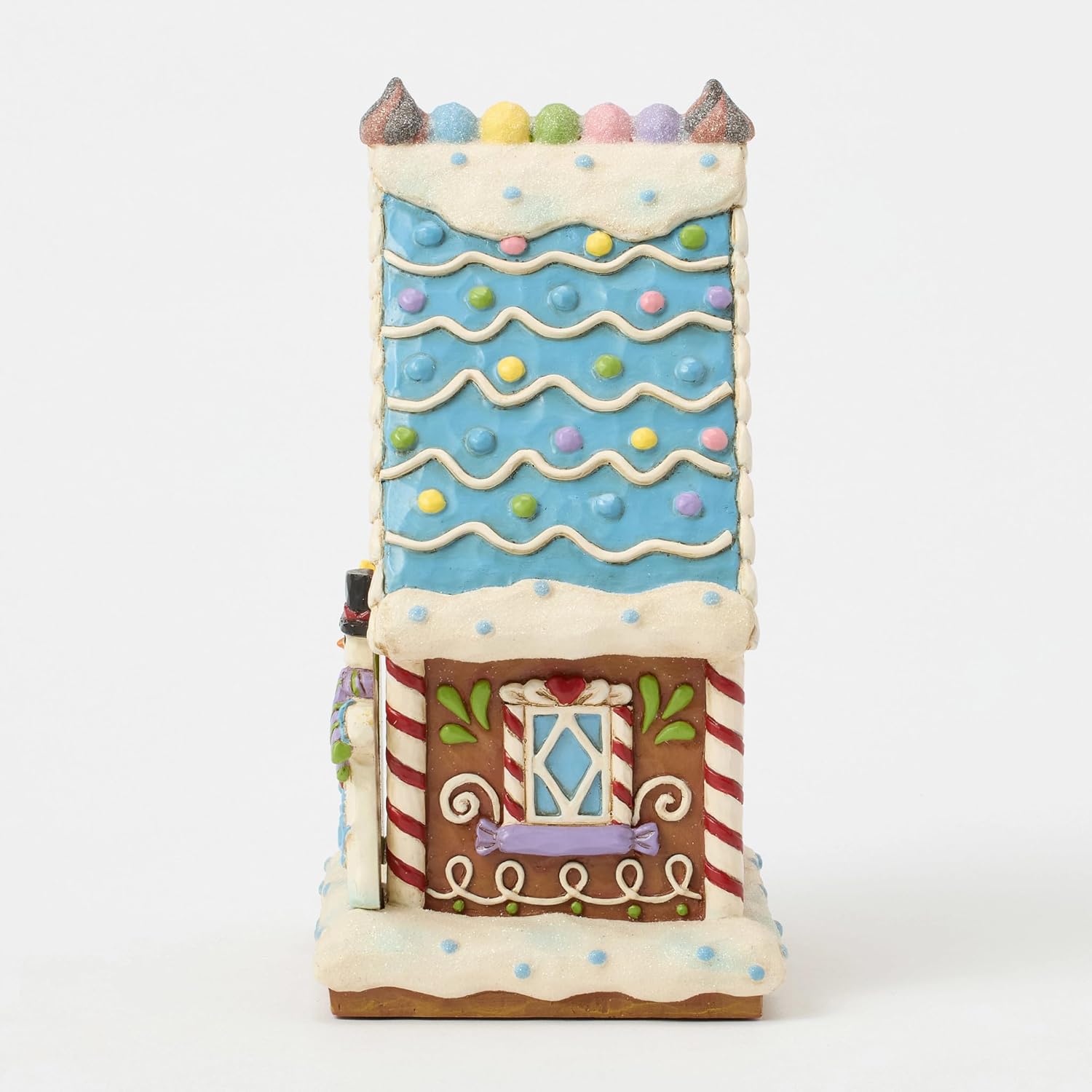 Enesco Jim Shore Heartwood Creek Gingerbread Christmas Sweet Shop Lit Figurine, 6.5 Inch, Multicolor