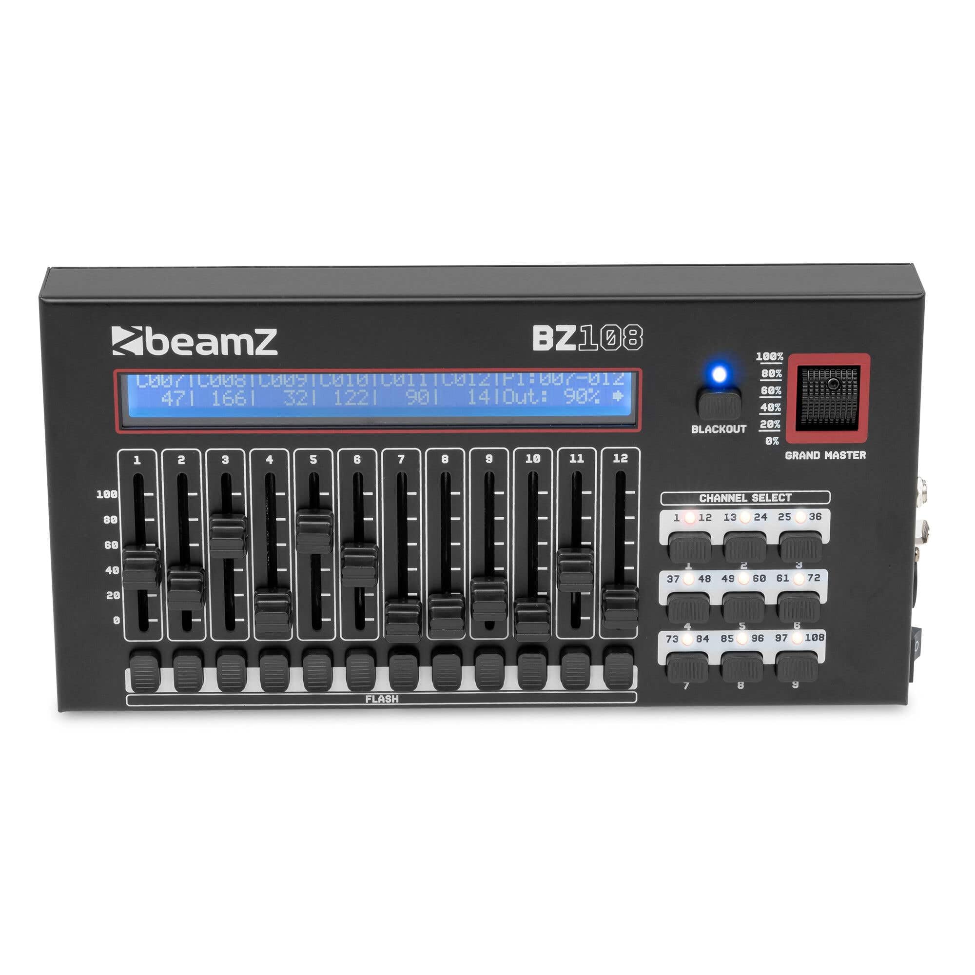 BeamZ BZ108 DMX Controller Lichtpult - Lichtsteuerung 108 Kanäle