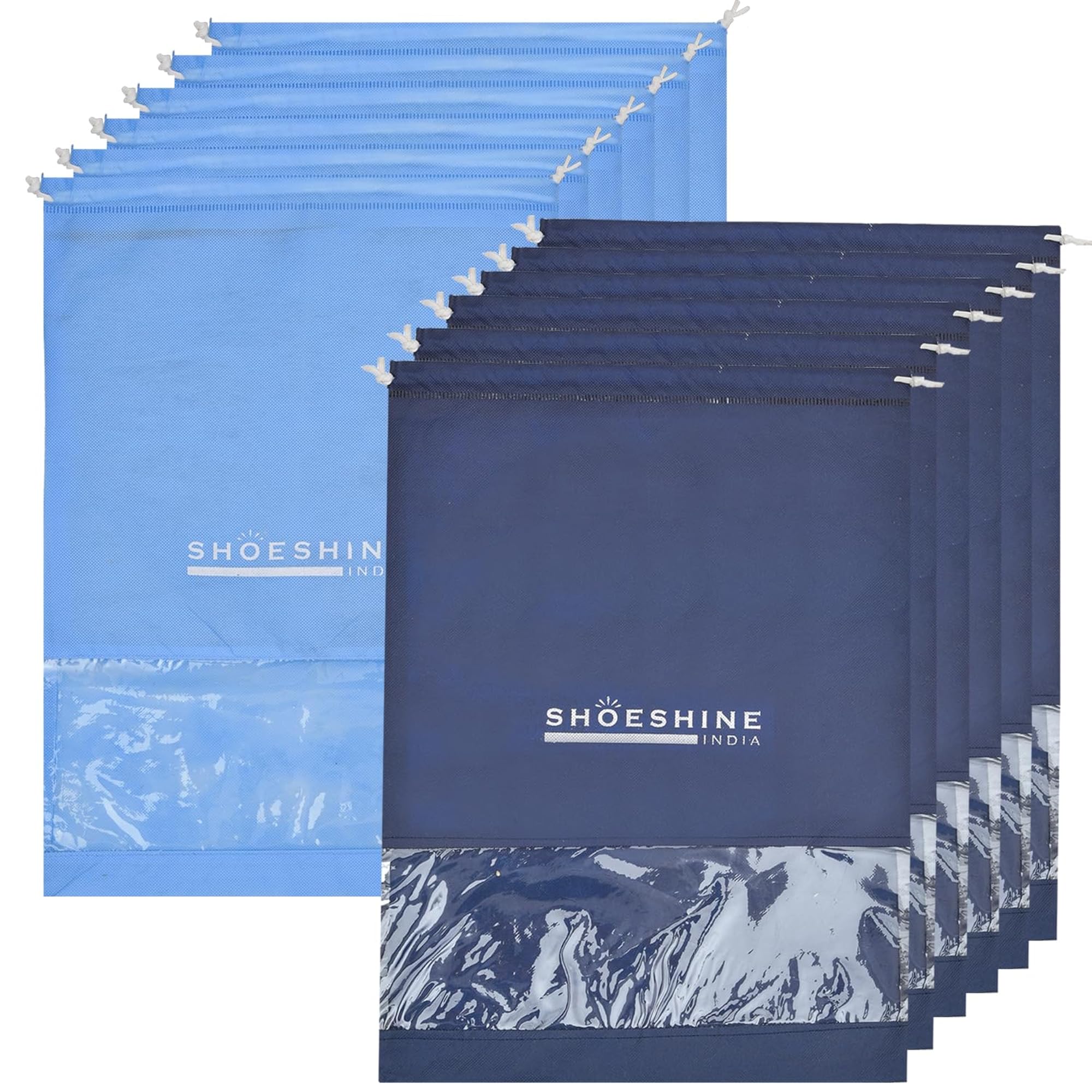 Shoe Bag Set of 24 Pcs, Clear Window Design