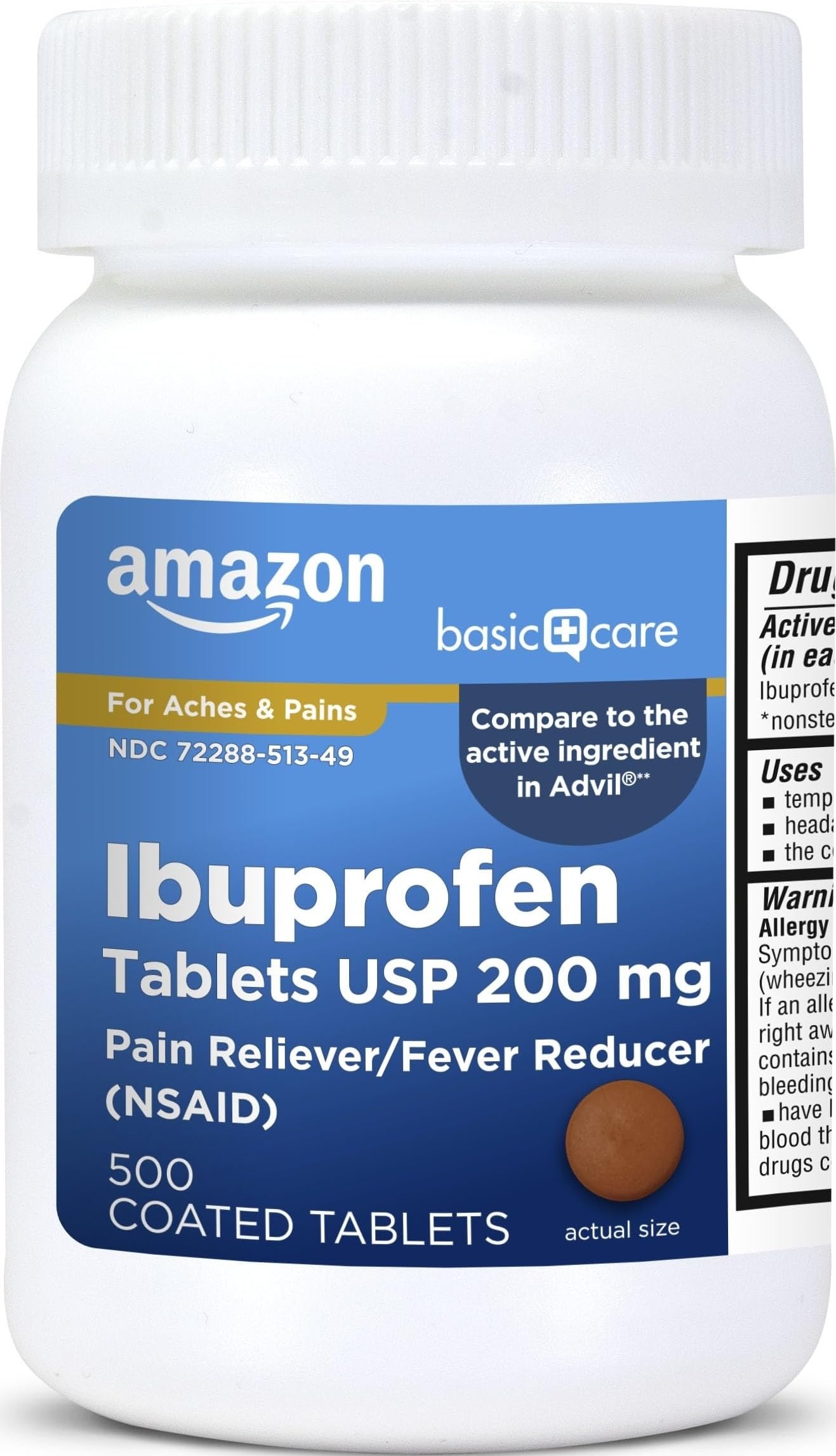 Basic Care Ibuprofen Tablets, 50