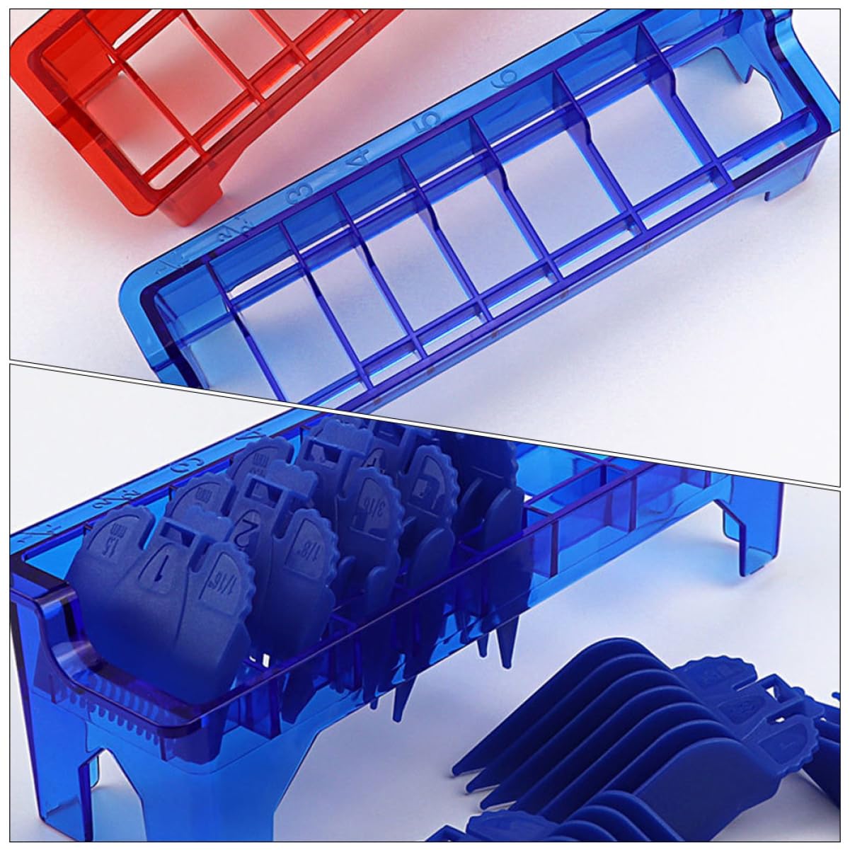 Guide Comb Organizer Box for Hair Cutting Comb Clipper Case Clipper Guard Holder Material Style