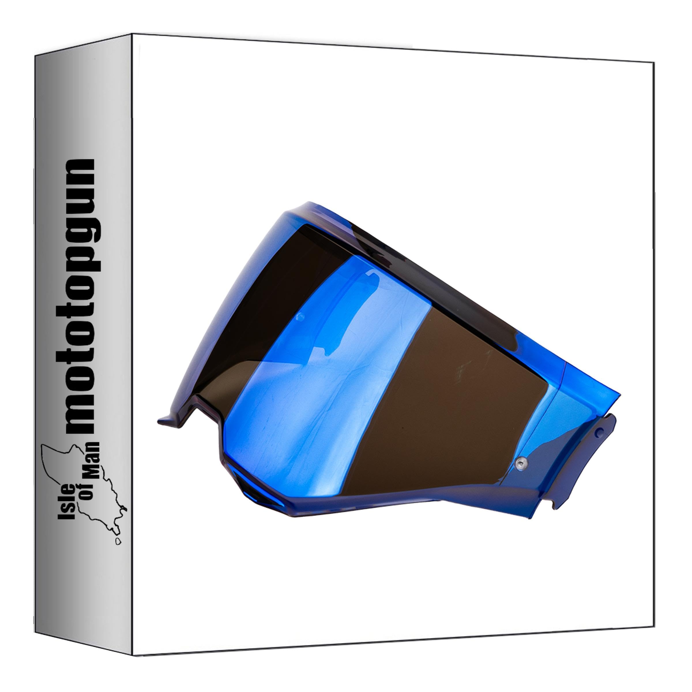 Scorpion écran Casque exo-Tech Evo Carbon kdf-18-1 Bleu Miroir mototopgun 57-527-70