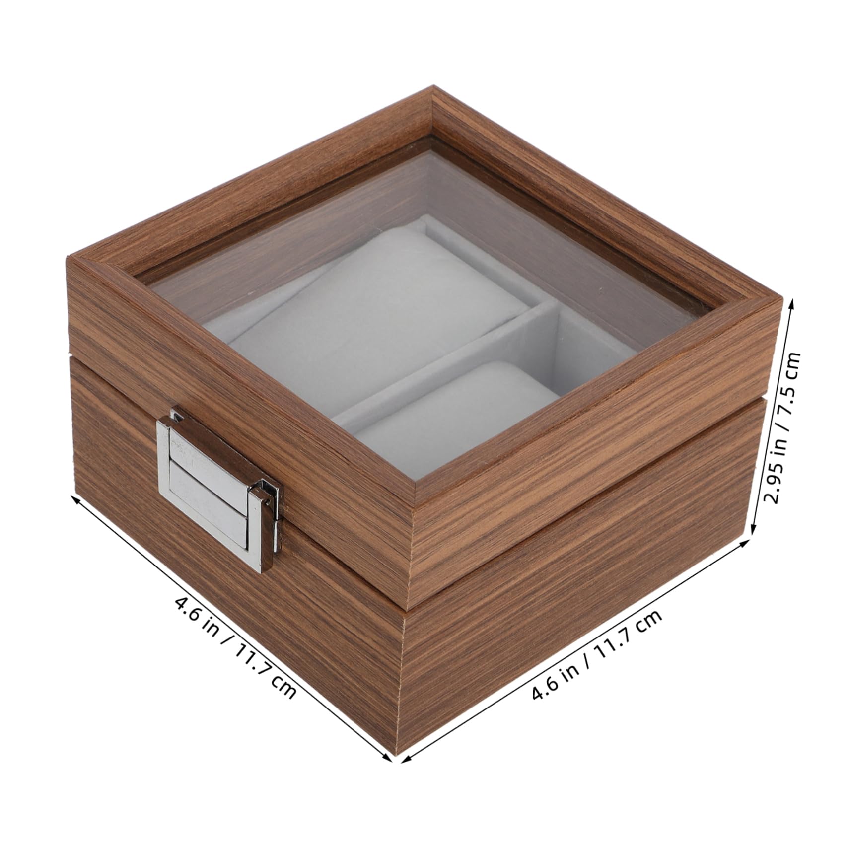 VANZACK Wooden Watch Box Elegant Slot Jewelry Display Case Chic Storage for Watches and Accessories Premium Quality Packing Box for and Personal Use