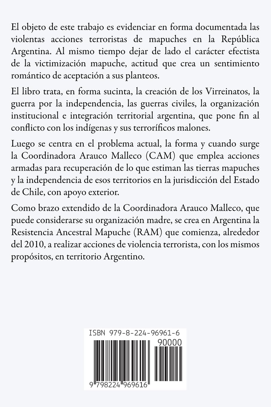 Terrorismo Mapuche en la República Argentina