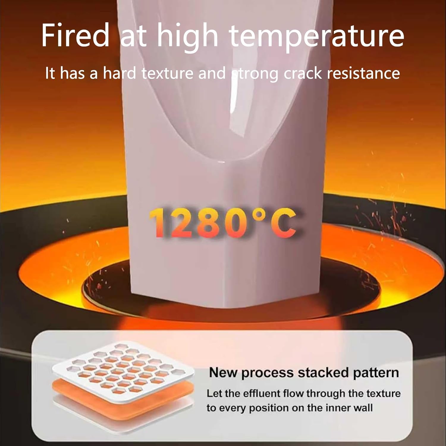 Ceramic Urinals for Men, Wall Mounted Male Urinal with Dual Mode Smart Sensor & Manual Flush, Urinal Diverter, Waterfall Washout for Home Garage Bathroom