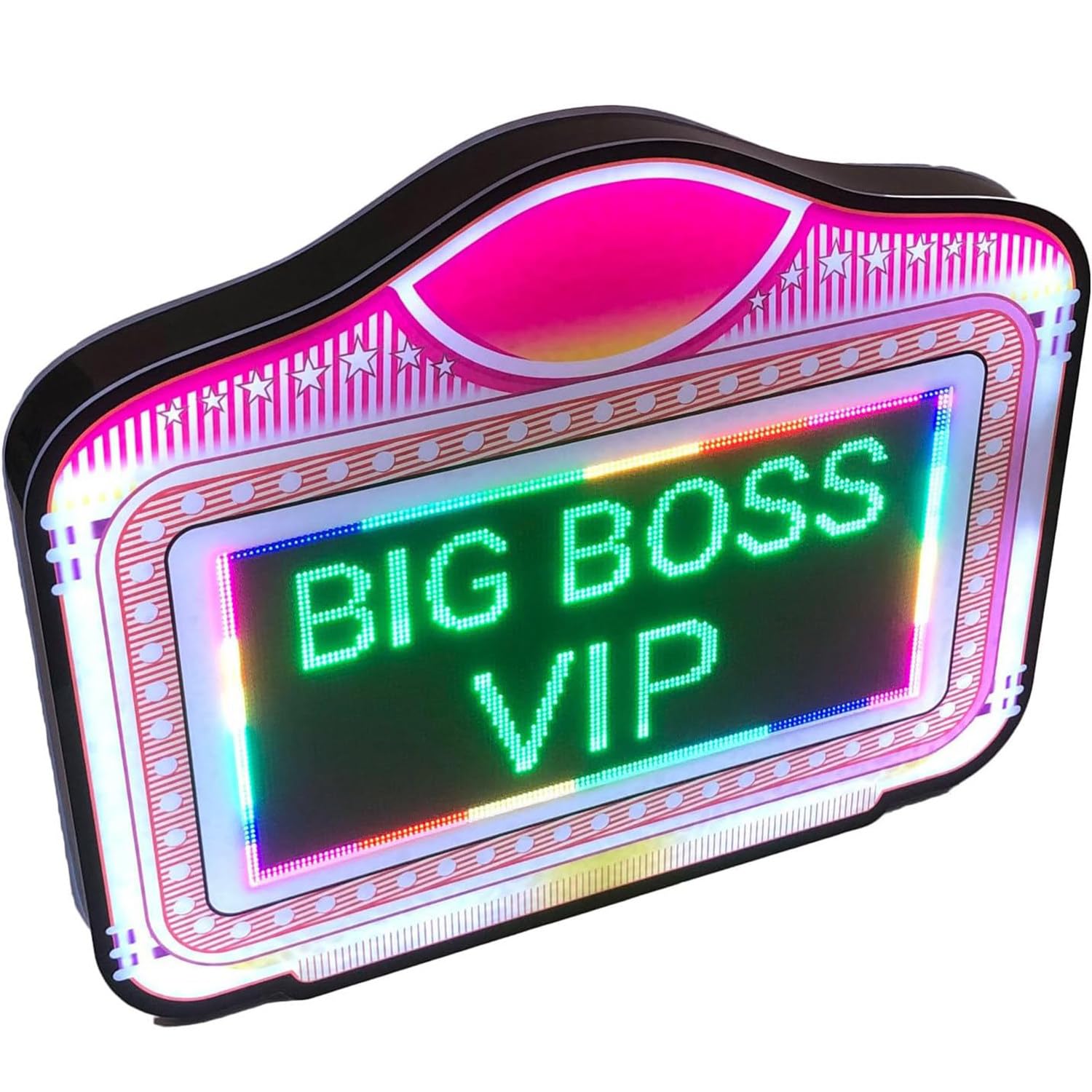 Letrero de Servicio de Botella VIP, presentador de Botellas LED para Club, cartelera con Letras de Colores, presentador LED Luminoso de Mano para Barra de Fiesta de Club,A