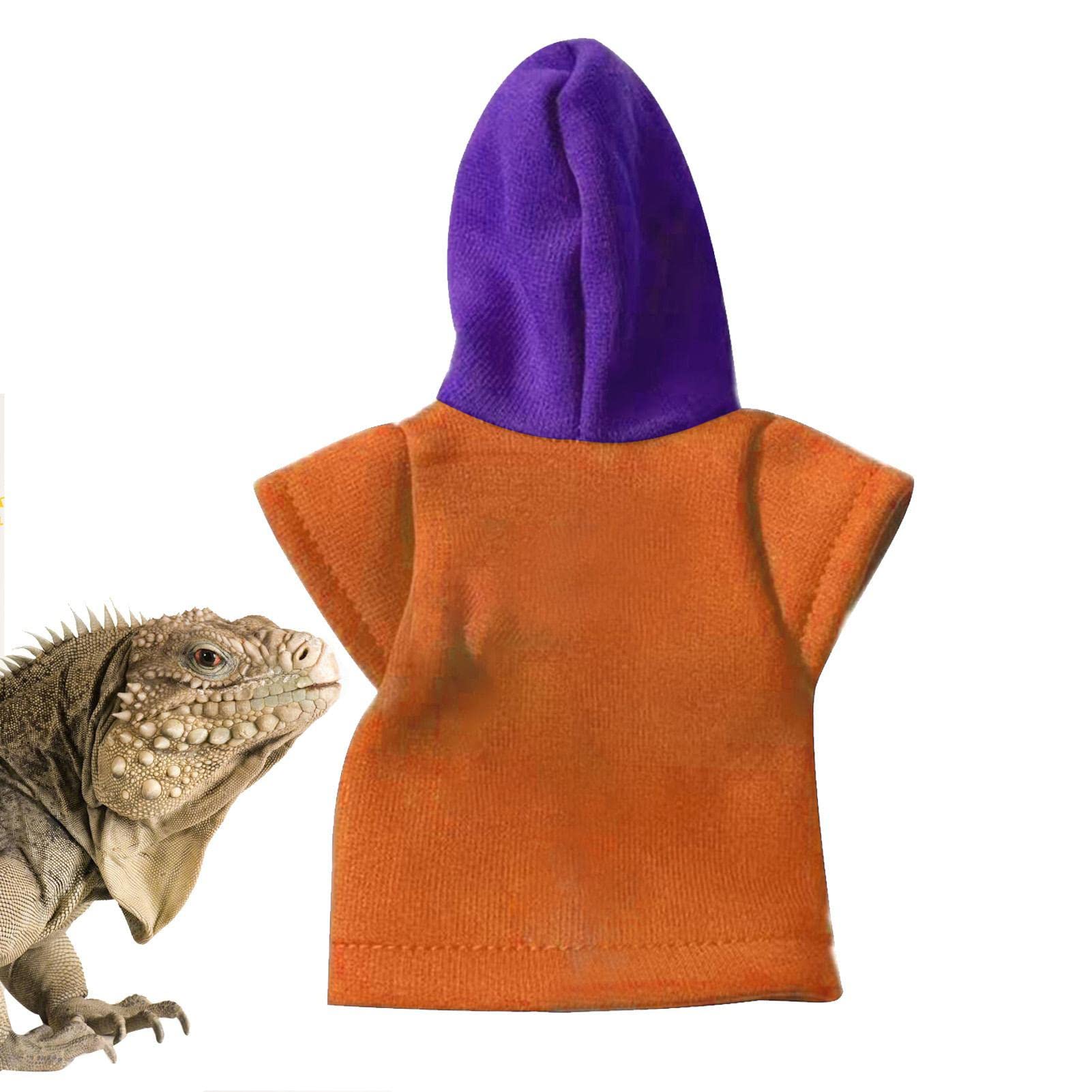 Onlynery Bearded Dragon Hoodie, Adjustable Bearded Dragon Crested Hoodie, Reptile Accessories for Bearded Dragon Crested Chameleon