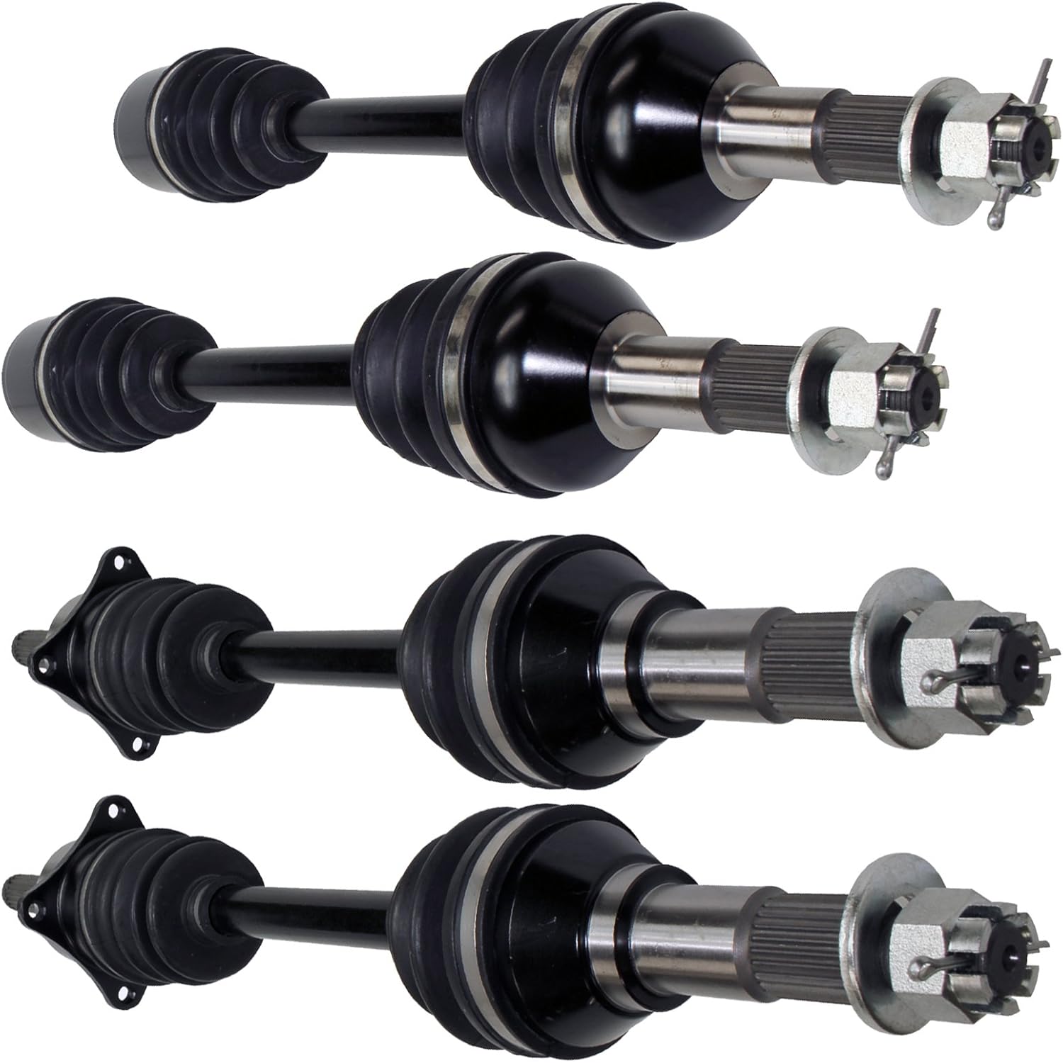 Caltric Front Rear Left Right Axles Compatible with Canam