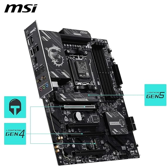 Micro Center AMD 7600X Processor with MSI B850 Gaming PRO WiFi Motherboard