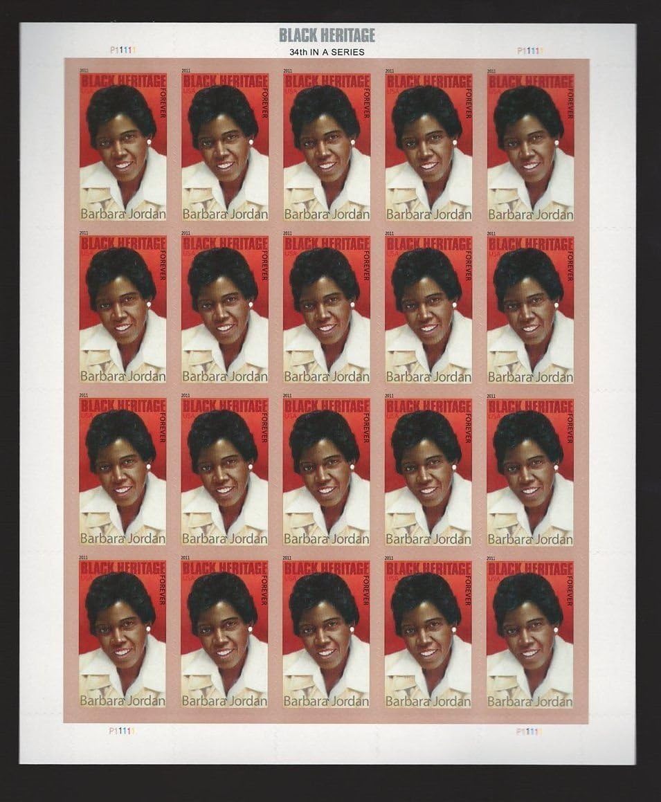 USPS Barbara Jordan Full Pane of 20 Forever Stamps Scott 4565