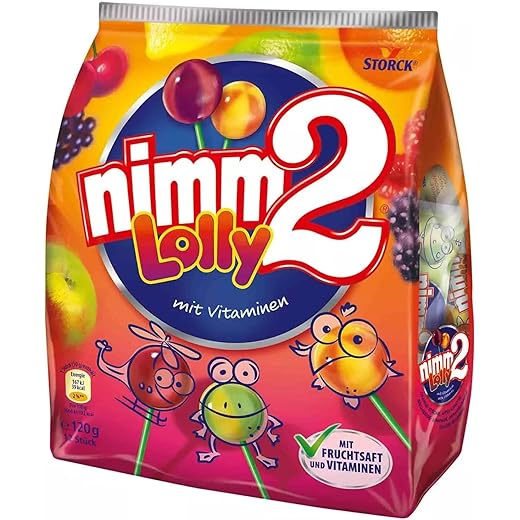 Nimm2 Lolly Fruit Candy 120g