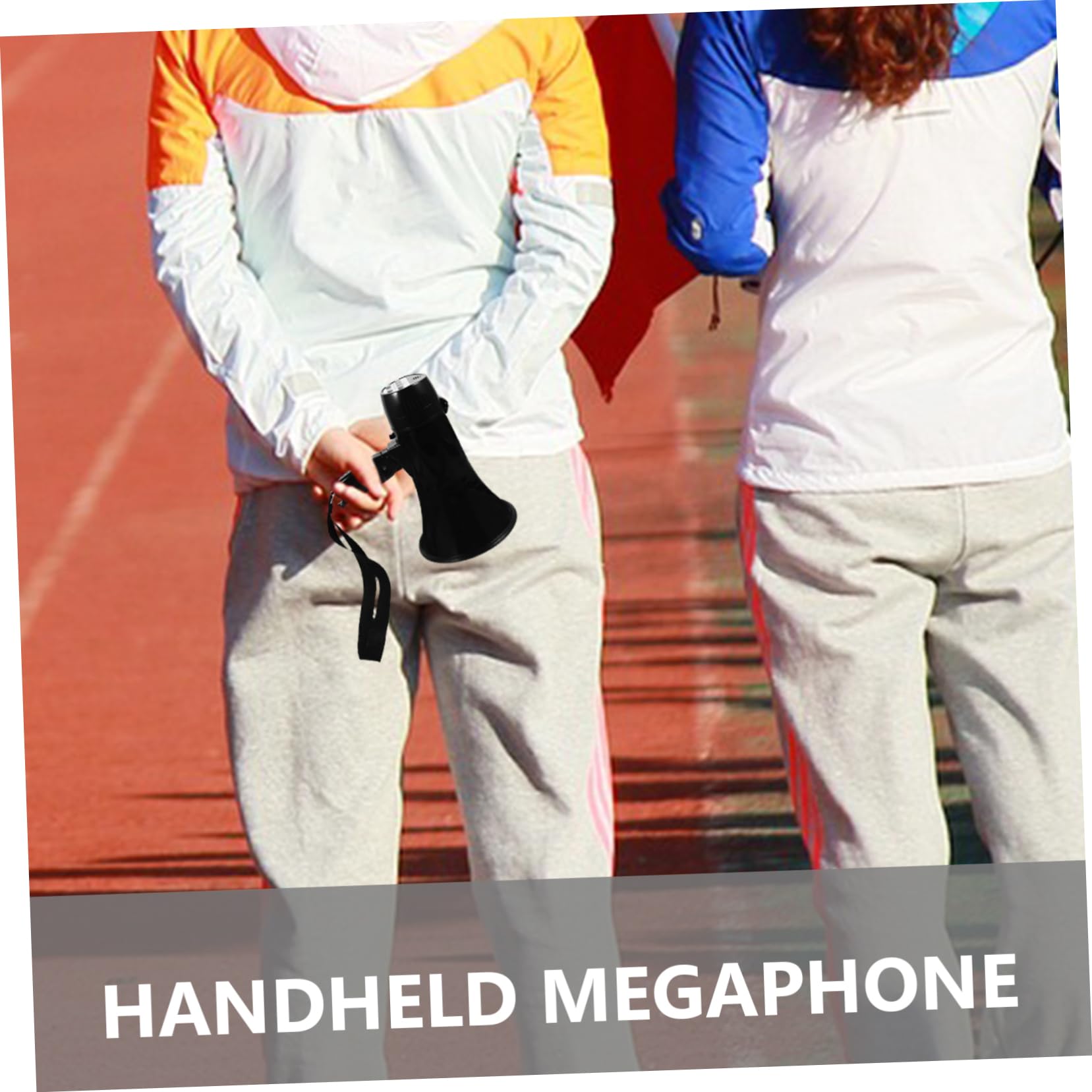 Megáfono de Mano 25w Reproducción de Mensajes, Abs Negro | Eventos al Aire Libre y Fiesta, Salida Potente, Formato Portátil para Animar y Uso Práctico