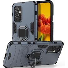 Jusy Compatible with OnePlus 9 Case with Rotating Kickstand, Ring Holder and Magnetic Plate, Standard Protective Phone Case for Oneplus 9, Multi Functional One Plus 9 Phone Cover Navy