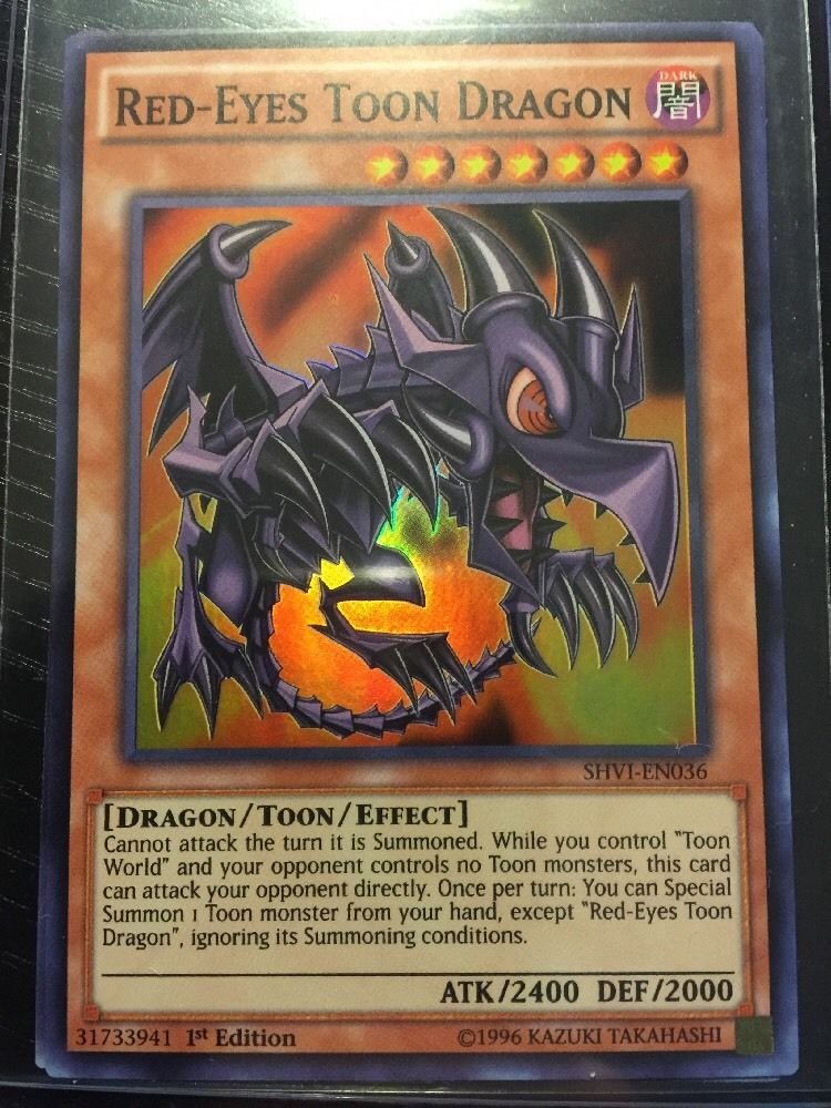 YU-GI-OH! Red-Eyes Toon Dragon SHVI-EN036 Super Rare 1st Edition
