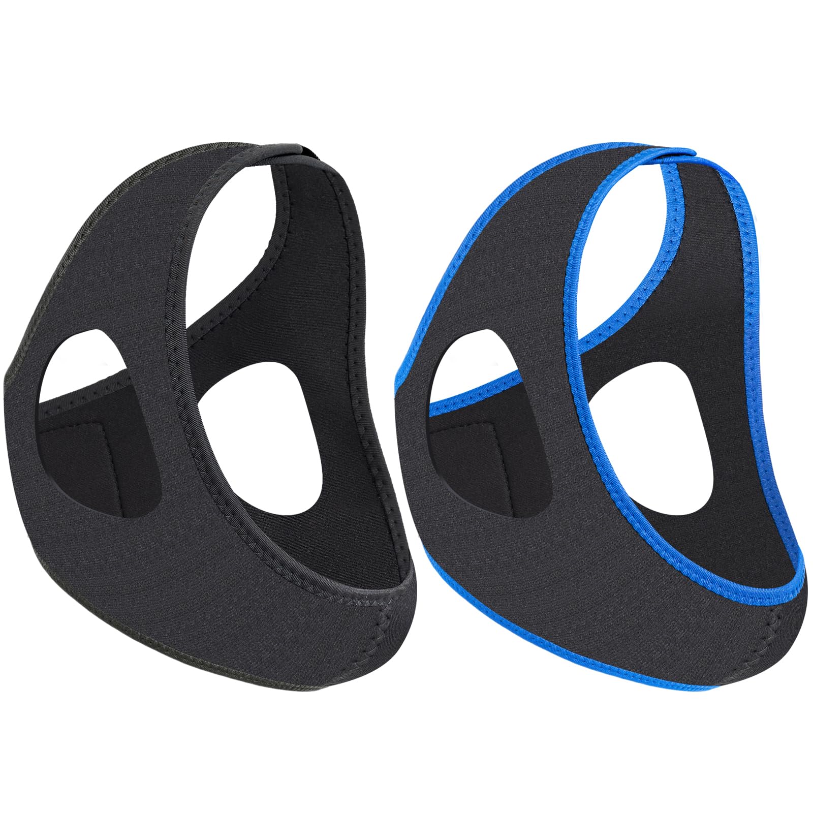 2 Pack Anti Snore Chin Strap, Snoring Solution, Effective Anti Snore Strap, Adjustable and Breathable Stop Snoring Sleep Headband for Men Women