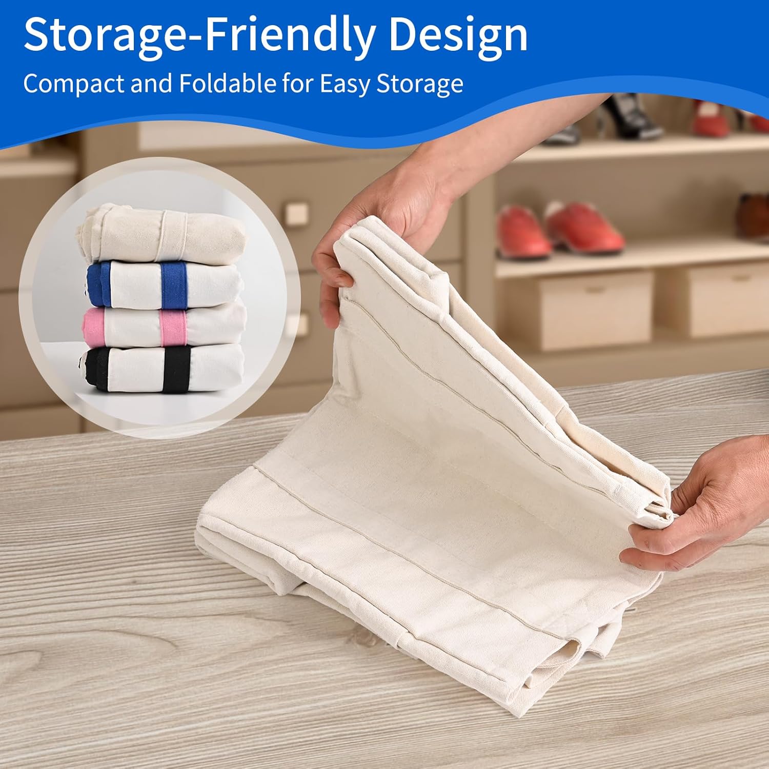 Canvas Grocery Shopping Bags, KIDJFGG Heavy Duty Cotton Canvas Totes with Reinforced Handles, Large Reusable Bag with Bottle Sleeves & Side Pockets, Foldable, Sublimation Bag for Picnic/Beach (3 Pack) - Image 9