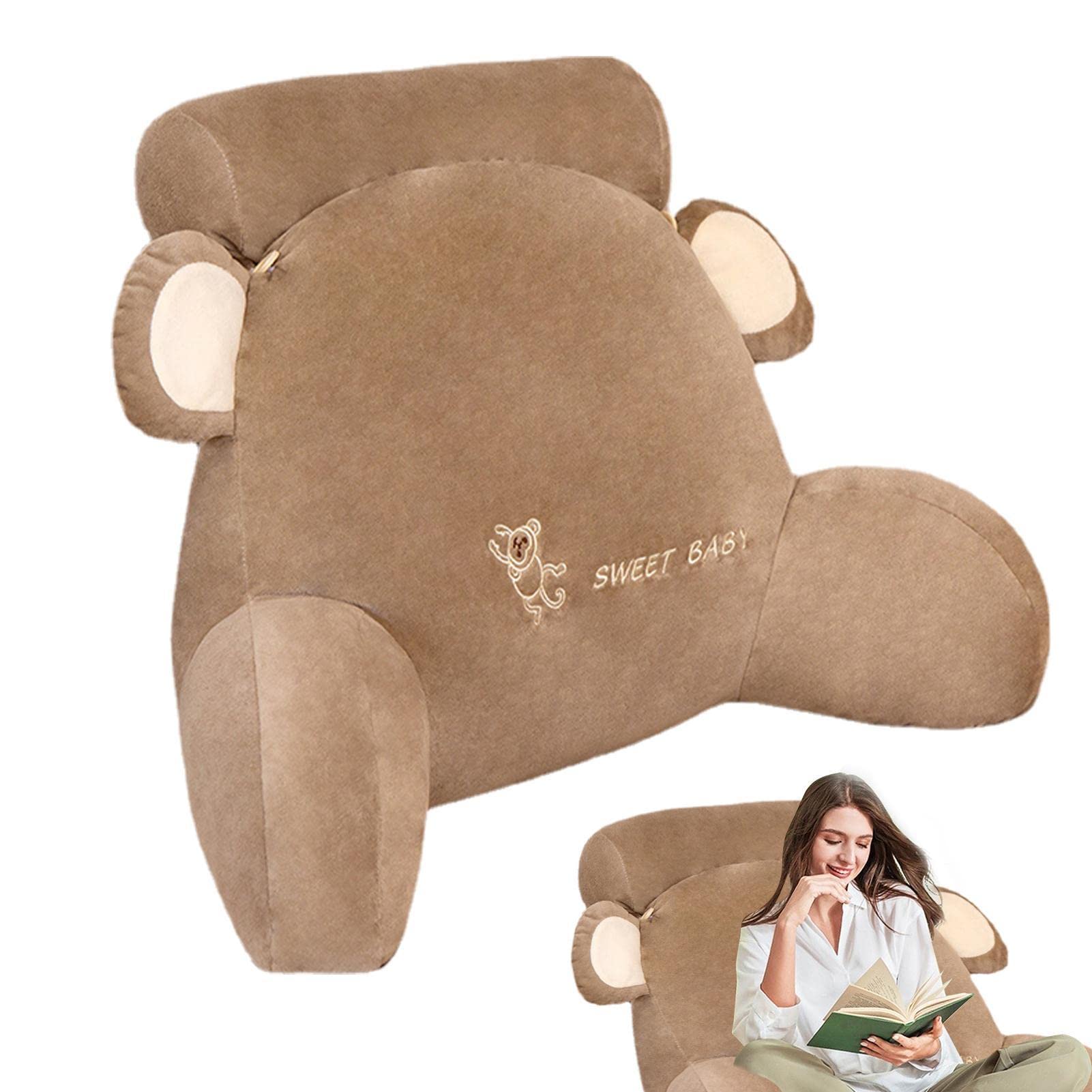 Poduszka na krzesło Poduszka do czytania, poduszka pod plecy, duża poduszka z podłokietnikami, oparcie łóżka Poduszka pod plecy, wygodna i ergonomiczna poduszka Sofa klinowa, łóżko, fotel (Color : Mo