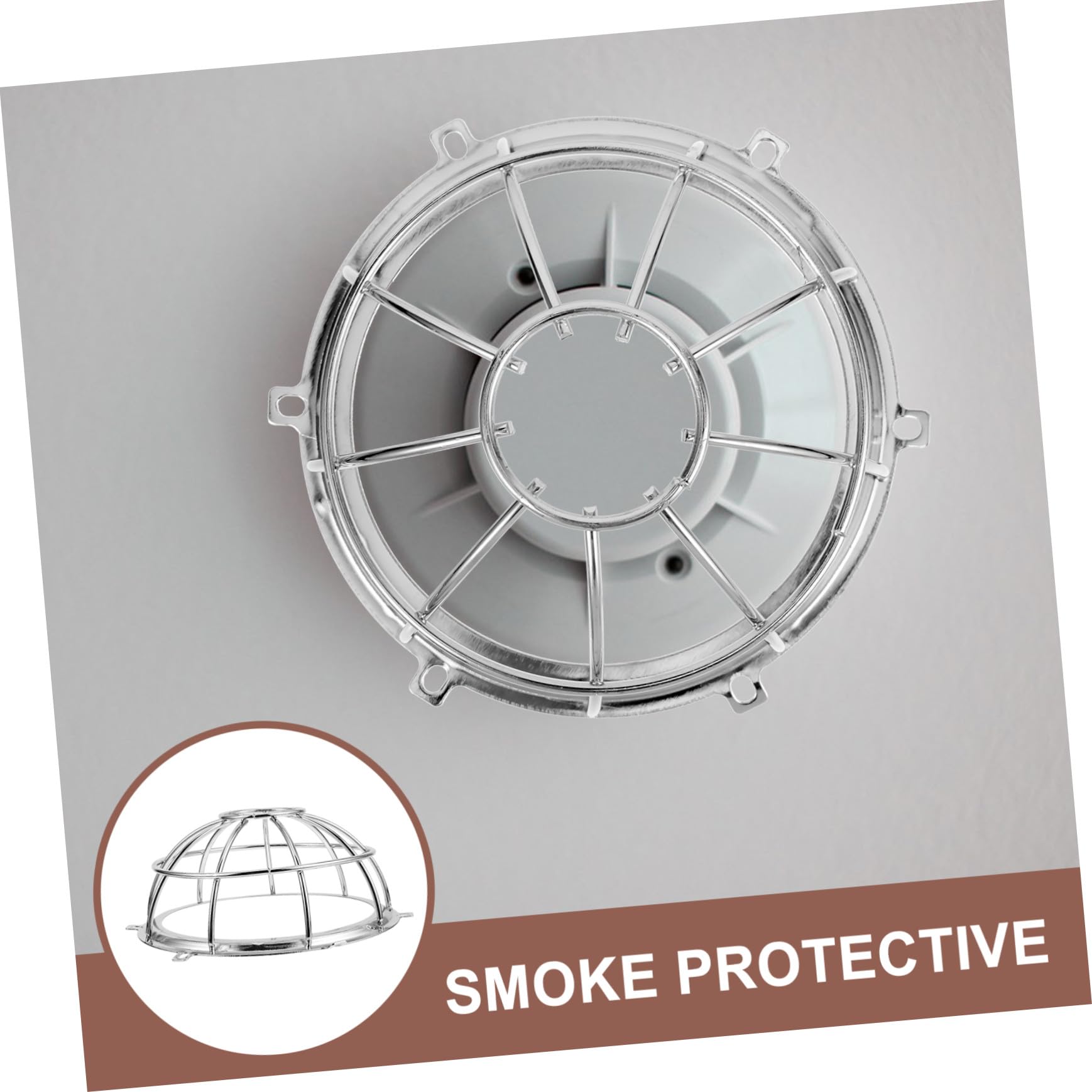 Mikinona 4 Piezas Protector para Detectores de Humo Resistente para Alarma contra Incendios Fácil Instalación Compatible con Sistemas Residenciales y Comerciales