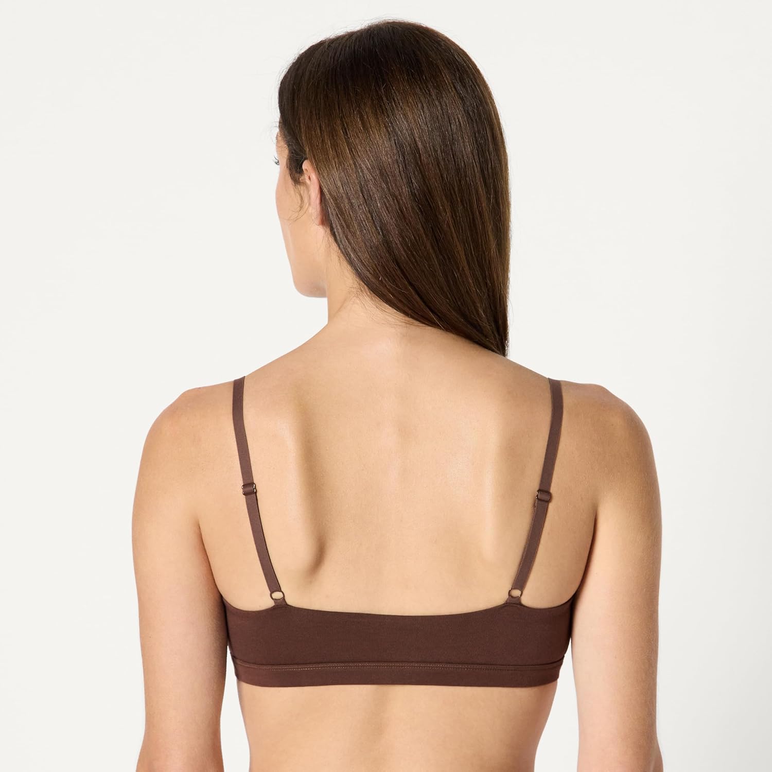 Amazon Essentials Women's Cotton Jersey Pull on Scoop Bralette, Pack of 2 - Image 3