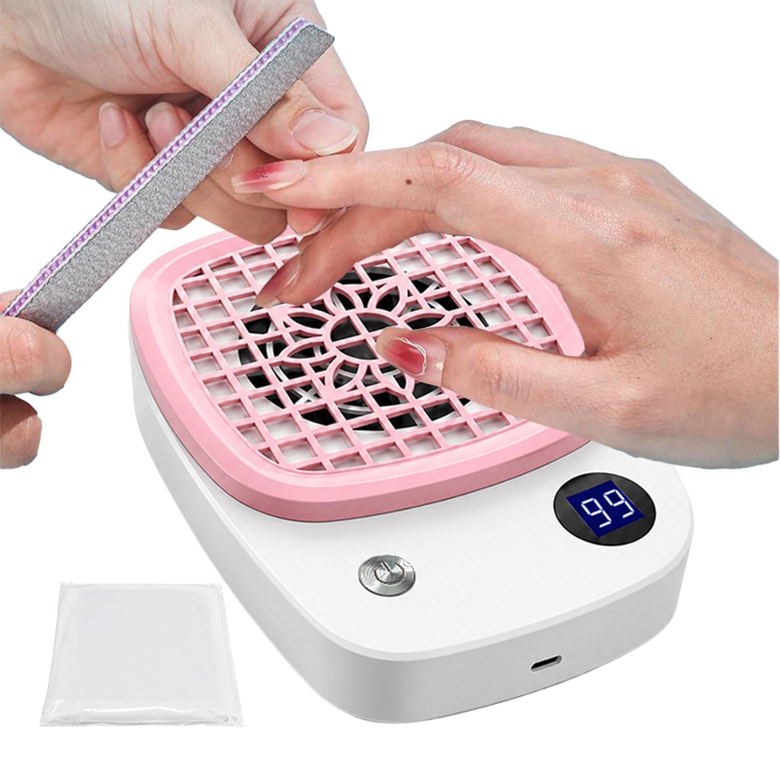 Colector de Polvo para Uñas Máquina de 4000 RPM con Succión y Filtro para