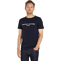 Tommy Hilfiger Uomo T-Shirt Maniche Corte Core Tommy Logo Scollo Rotondo