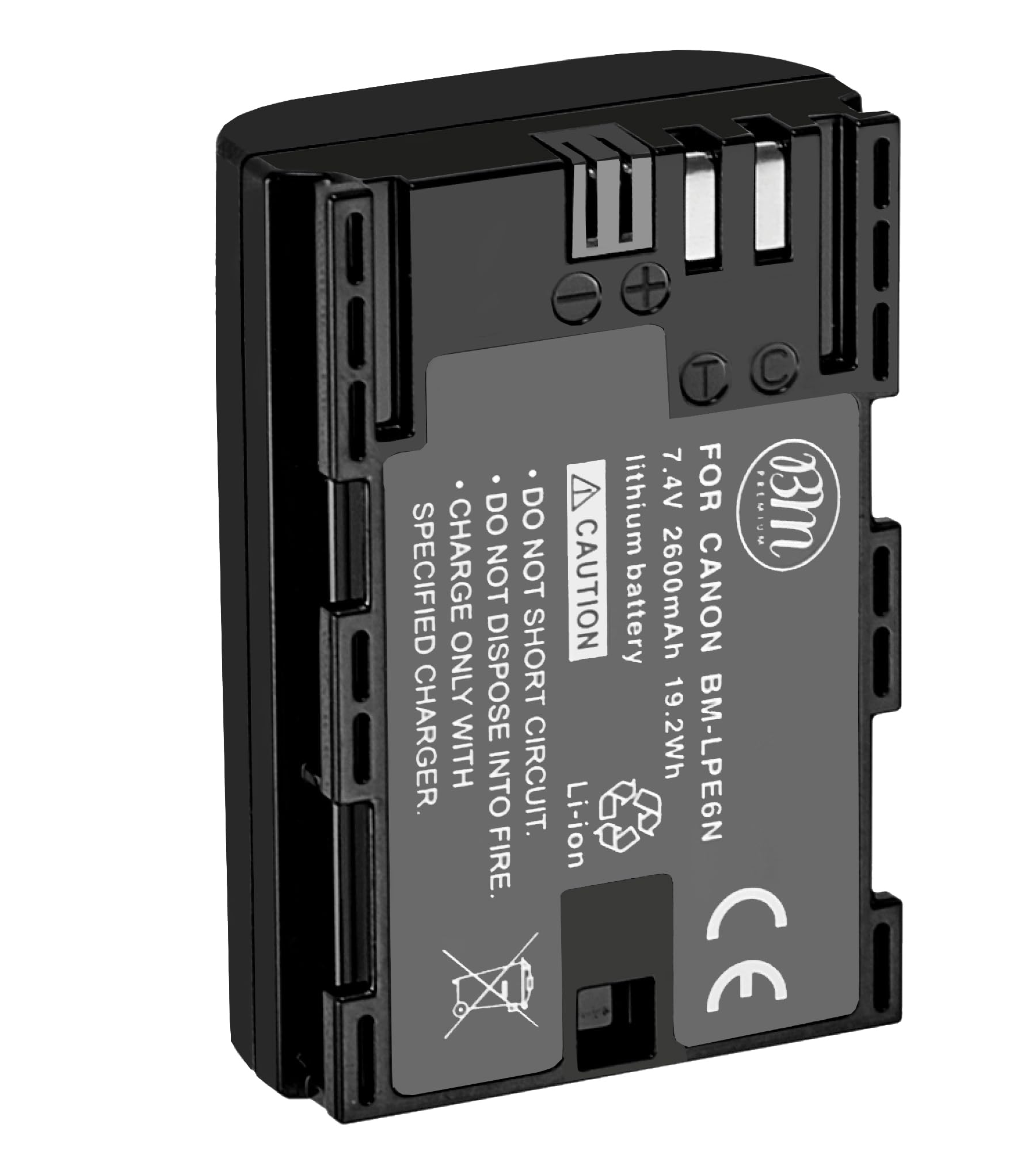 BM Premium LP-E6N Battery for Canon EOS R, EOS R5, EOS 90D, EOS 60D, EOS 70D, EOS 80D, EOS 5D II, EOS 5D III, EOS 5D IV, EOS 5Ds, EOS 6D, EOS 6D II,