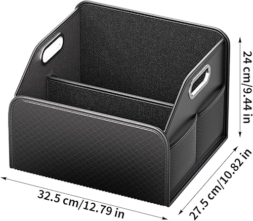 Miniatura 6 de Trunk Organizer for Car,Multi-Compartment with Handles - Large Trunk Organizer Car Storage Box  for SUV RV Sedan Automotive Vehicle Accessories