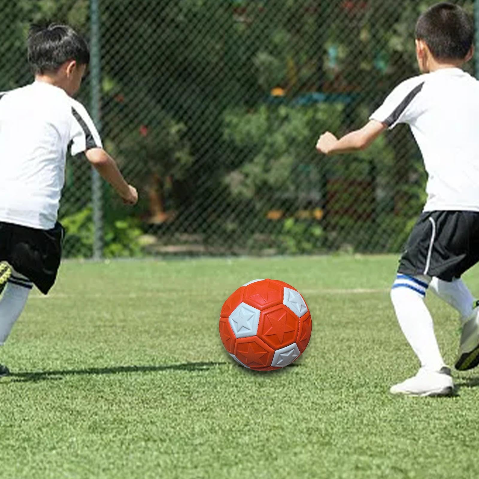 Balón de Fútbol Entrenamiento Infantil Balón Deportivo Fútbol Sala Material PU Resistente Adecuado para Niños Niñas