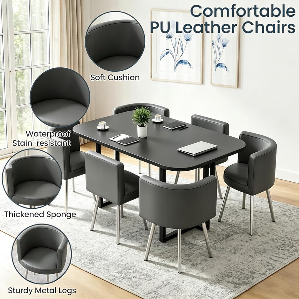 Ensemble Table À Manger 6 Personnes avec 6 Chaises