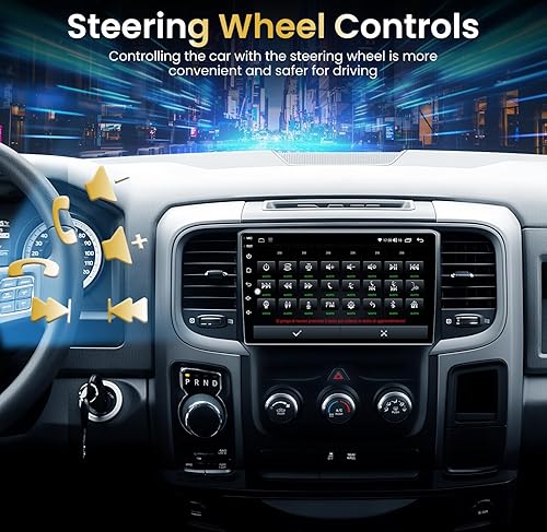 Miniatura 6 de Radio estéreo de coche para Dodge Ram 1500 2500 3500 2013-2018, pantalla táctil de 9 pulgadas, radio DSP estéreo (2 GB+32 GB) inalámbrico CarPlay y