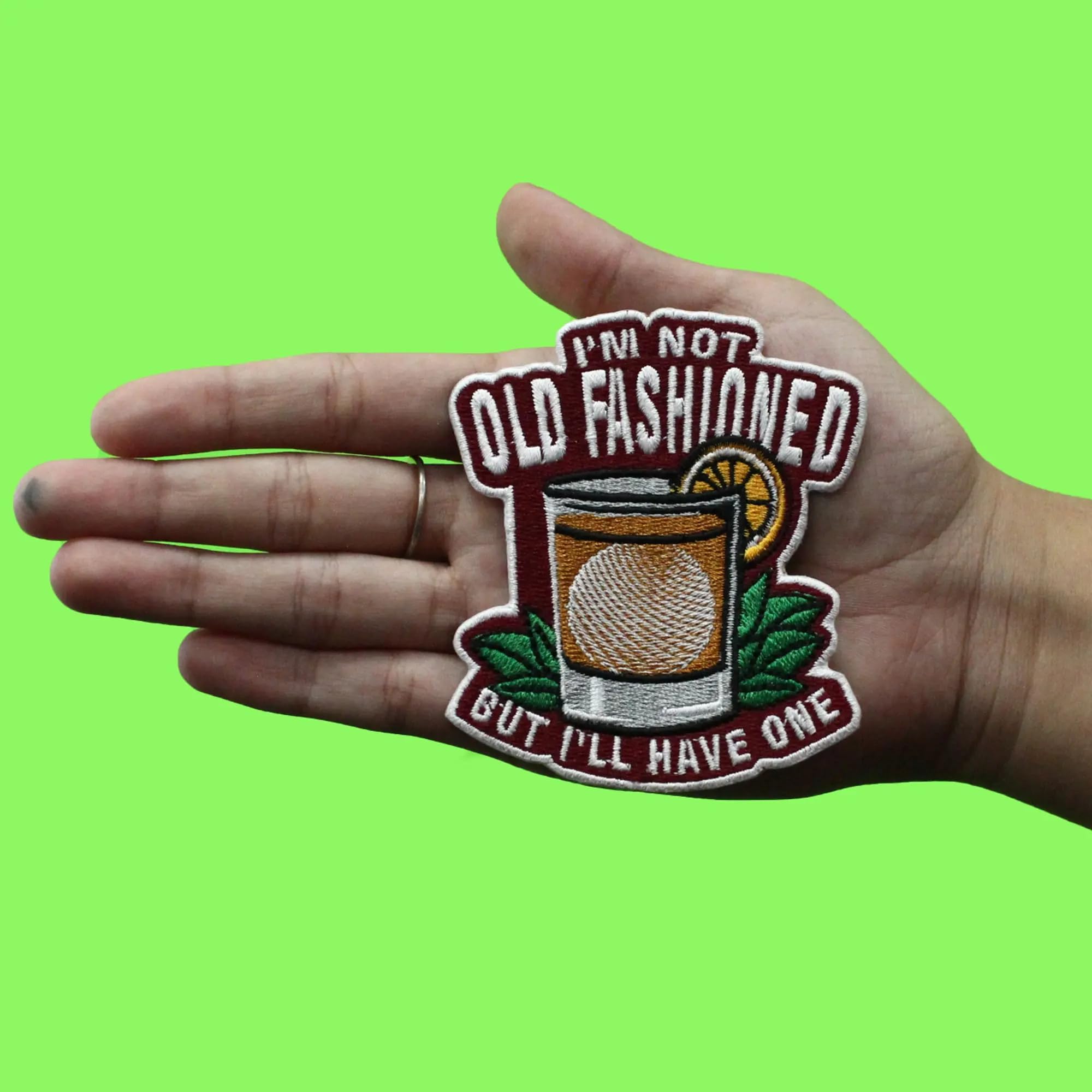 Old Fashioned Citrus Patch Liquor Beverage Embroidered Iron On