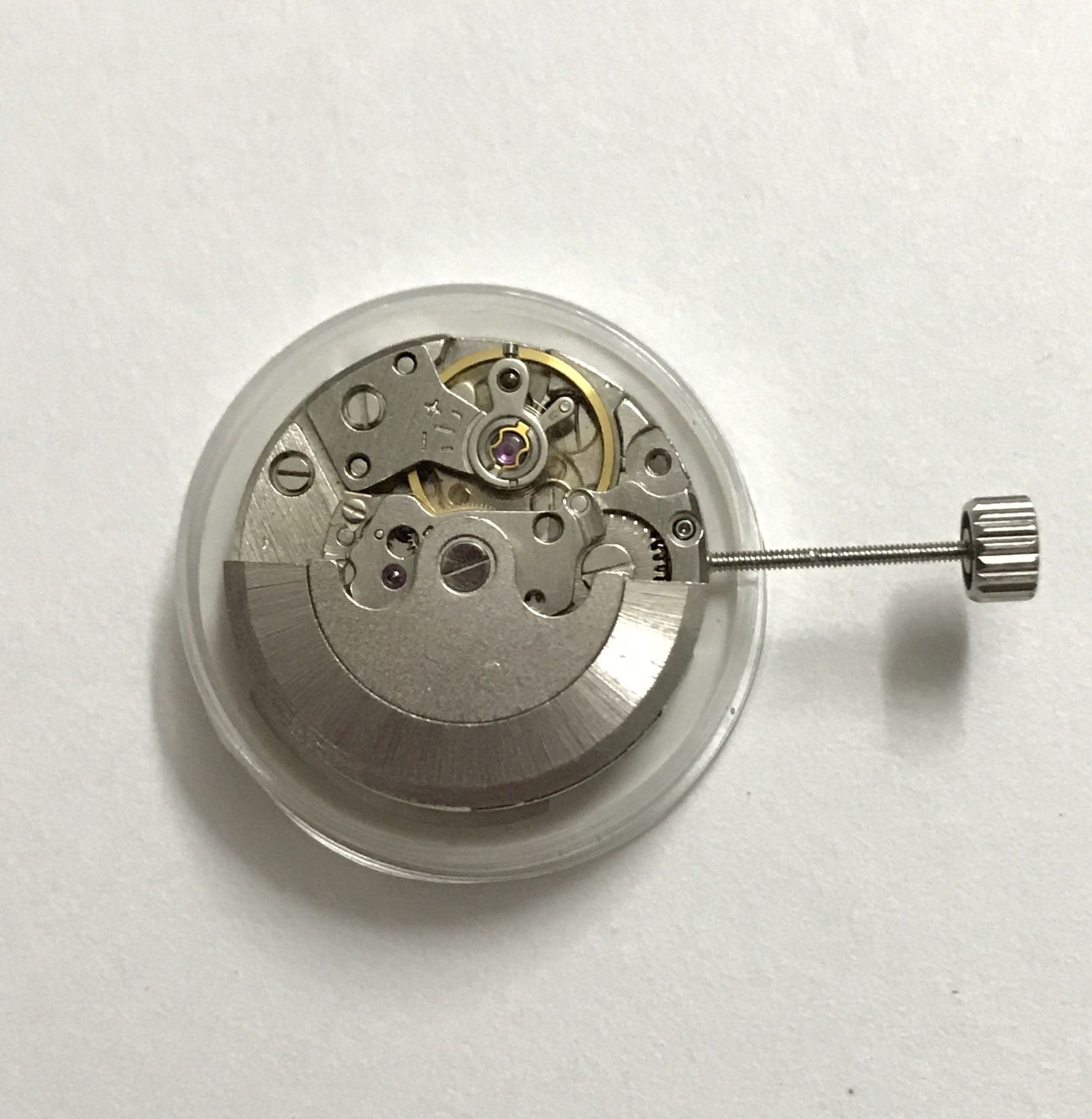 Movimiento de reloj mecánico automático de repuesto para reloj de pulsera.
