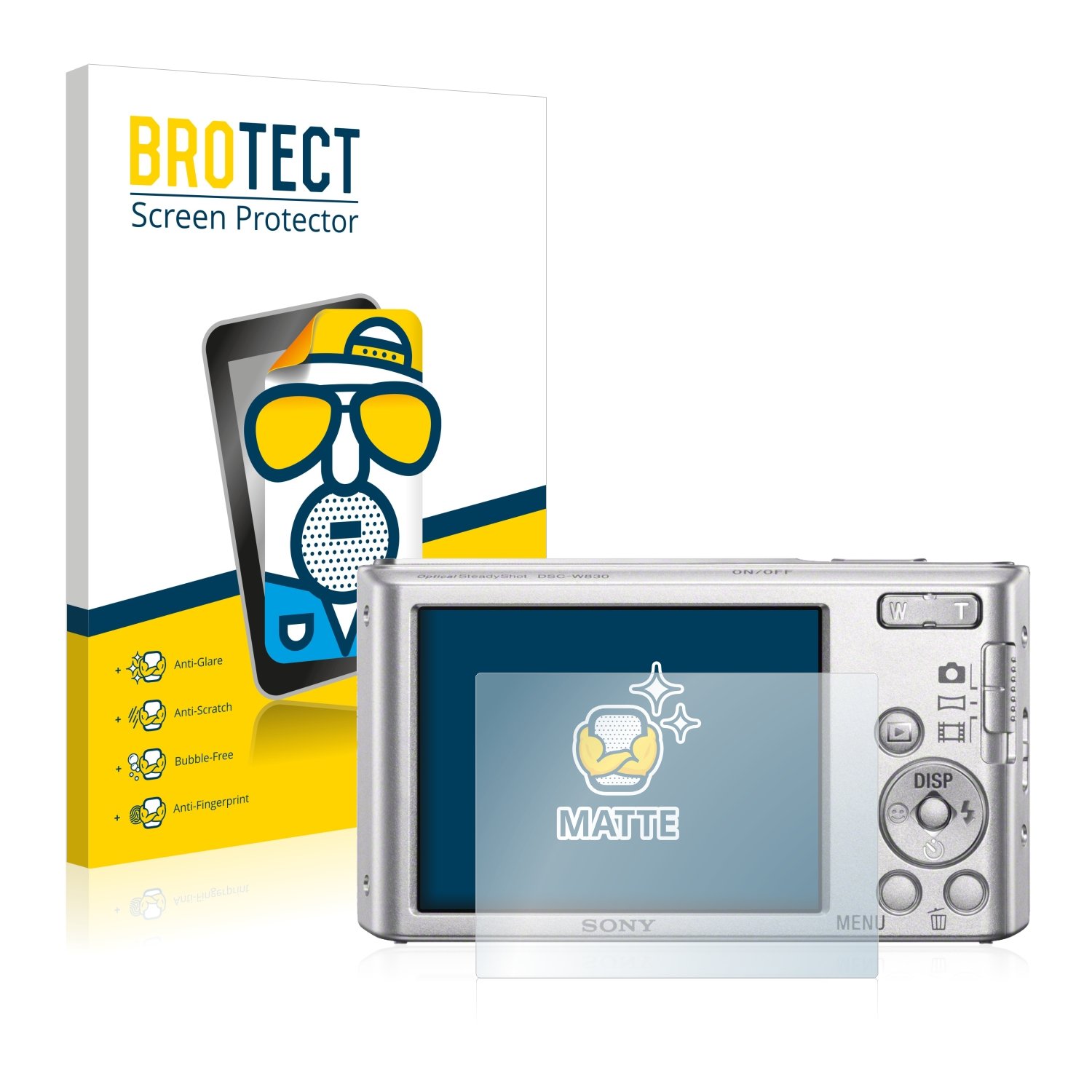BROTECT Matte Displayschutzfolie Für Sony Cyber-Shot DSC-W810 – Entspiegelt, Kratzfest, 2 Stück