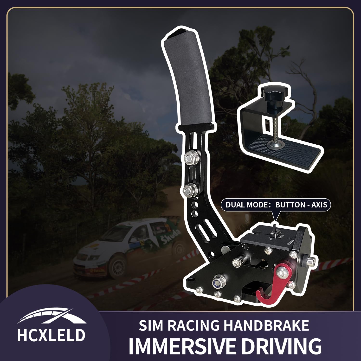 HCXLELD Sim Racing Handbrake G29 G923 Steering Wheel Compatible with PS4 PS5 G920 G923 Steering Wheel Compatible with