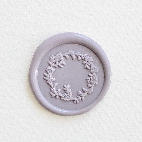 UNIQOOO Botanical Wreath Stamp for Personalized Touches