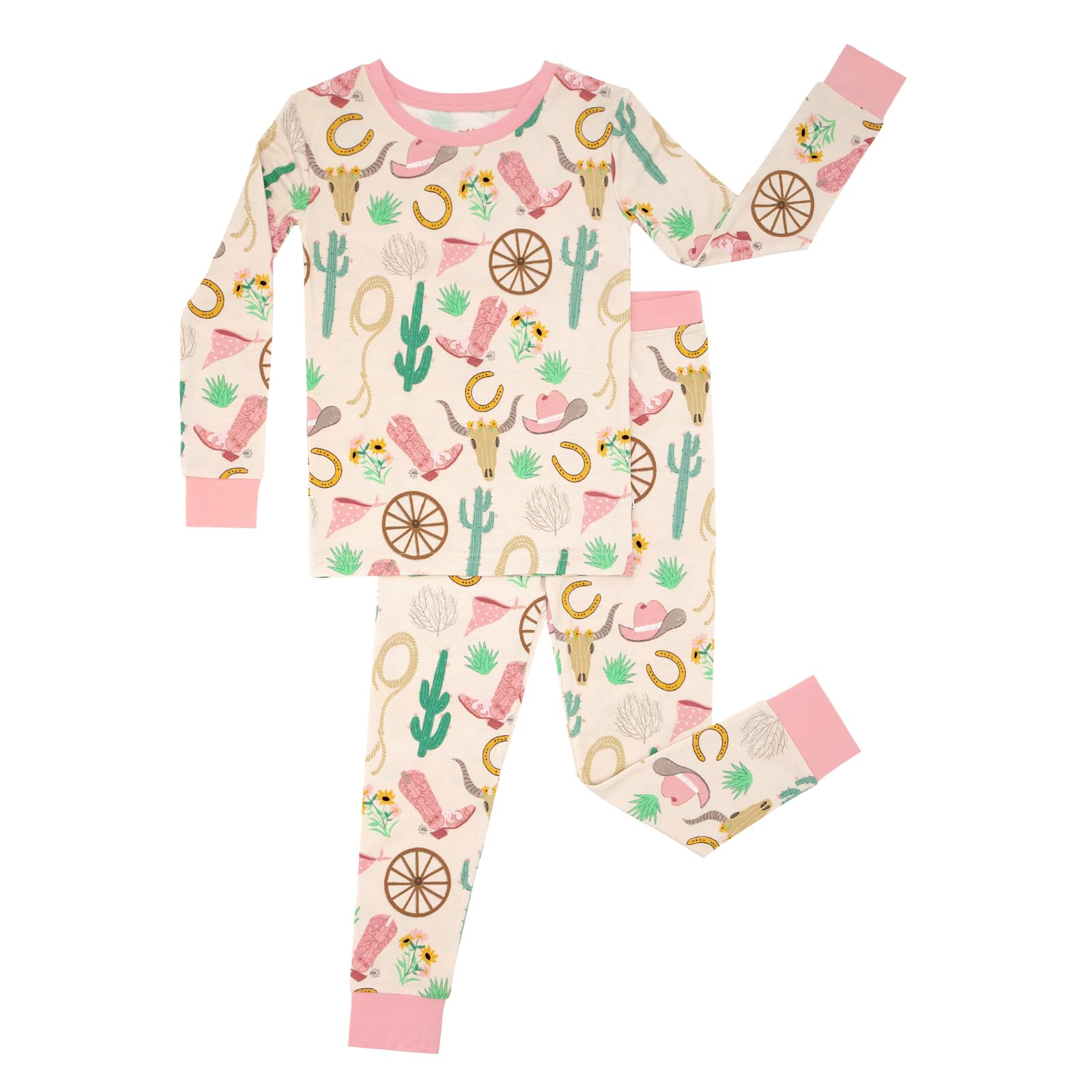Little Sleepies Two-Piece Pajama Set, Viscose from Bamboo, Toddler Kids PJs