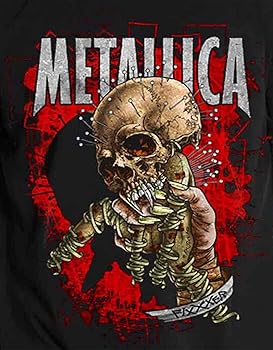 Amazon.com: Metallica T Shirt Fixxxer Redux Band Logo Official