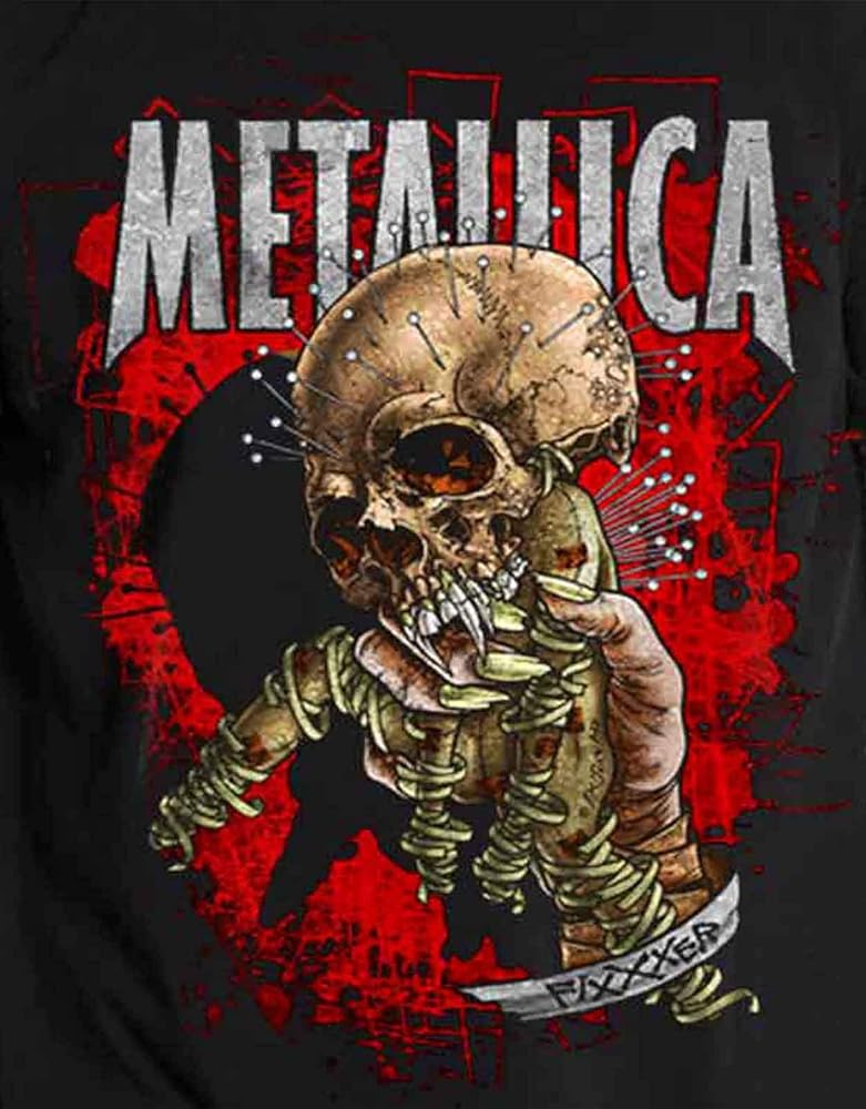 Amazon.com: Metallica T Shirt Fixxxer Redux Band Logo
