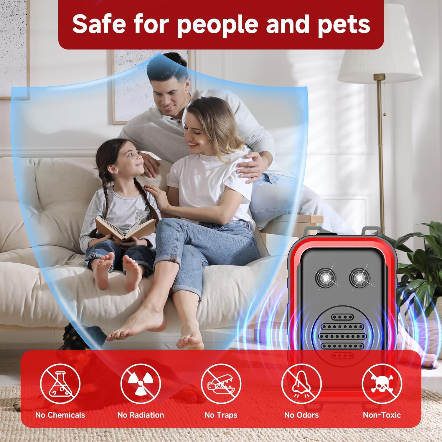 Repulsif Ultrason,Rongeur pour Voiture Haute fréquence, Répulsif Ultrason Anti Fouine Voiture, Protection contre le Mâchage de Câbles,Facile à Utiliser (Adapté à Tous les Types de Voitures)