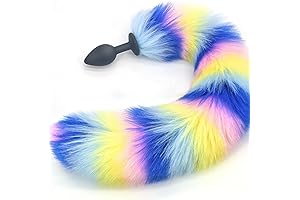 15.74"-Long Buttplug Anal Plug Fox Tail for Cosplay and Sex Games