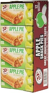 JJ's Bakery Apple Snack Pies 4oz 12 pack (48oz Package)