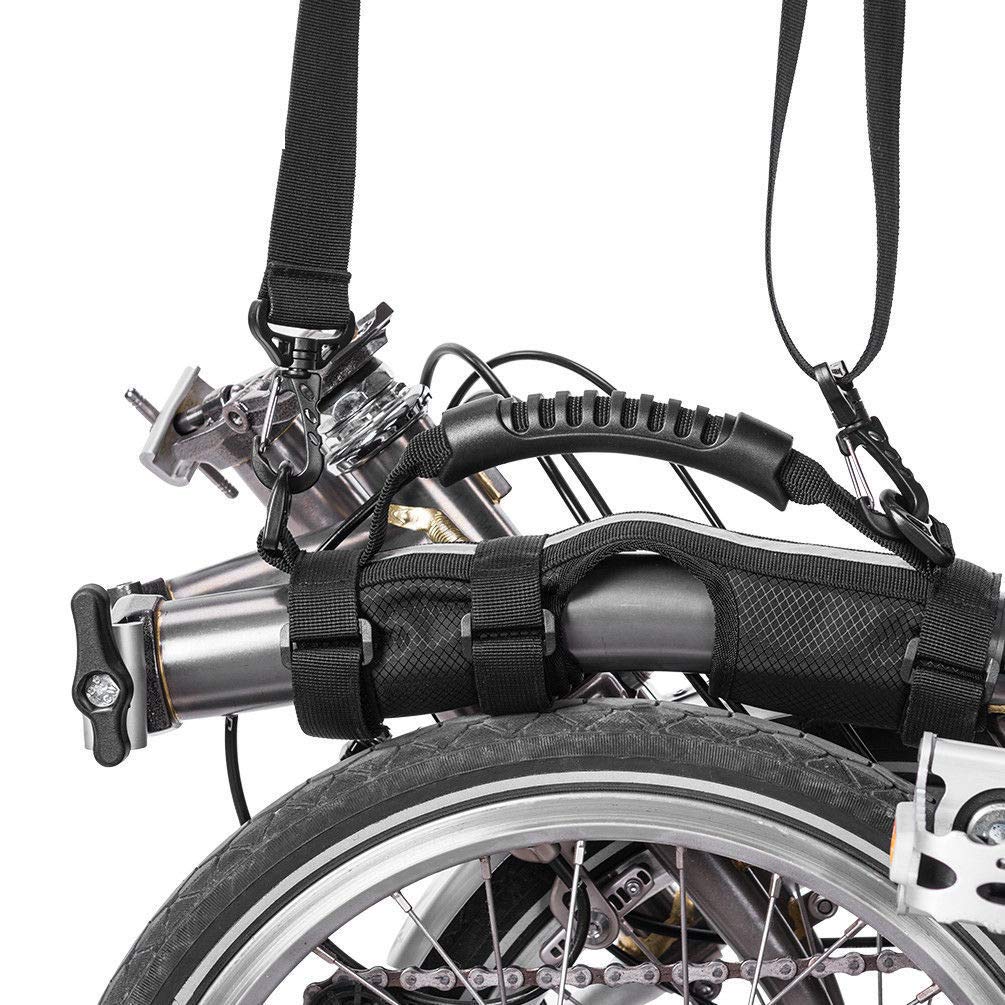 London Craftworkfor Brompton Carry Handle Handgrip Folding Bike Frame Carry Shoulder Strap