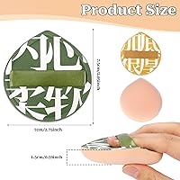 Vista 6 de 2 esponjas de maquillaje para base, almohadilla de lágrima suave multiusos para polvo húmedo y seco, base facial, corrector, líquido, crema, grande