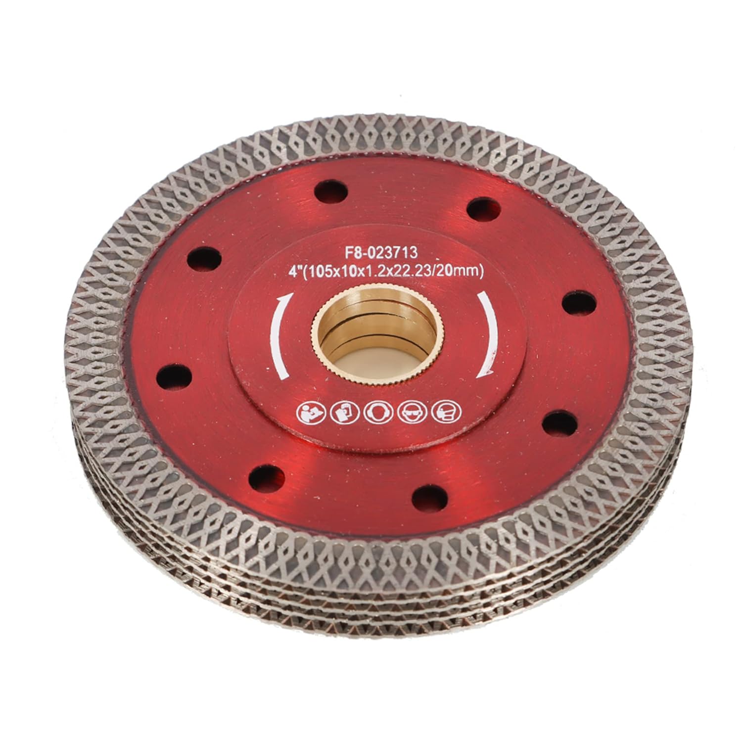 waltyotur 5Pcs 4 Cutting Disc Wheels Diamond Saw Blade Super Thin Dry Wet Diamond Porcelain Saw Ceramic Blades for Cutting Tile Porcelain Granite Marbles