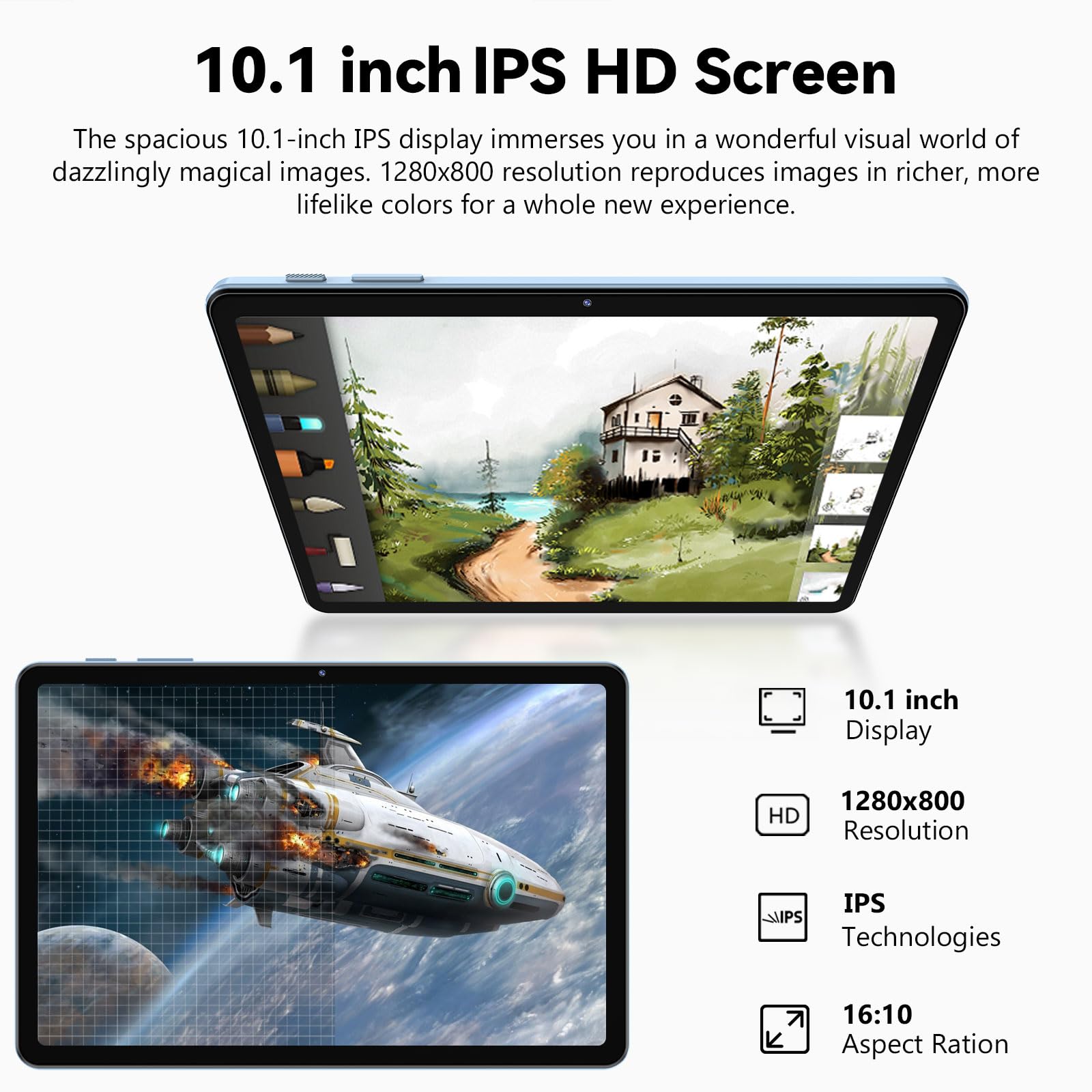 Amazon.com : Android 15 Tablet, 10 Inch Tablet, 12GB RAM