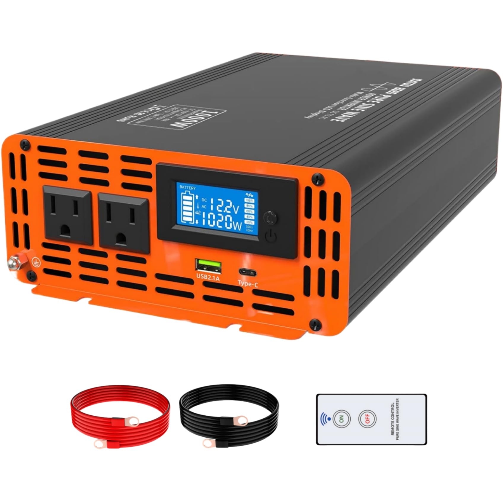 Amazon.co.jp: DATOUBOSS 本当の純正弦波 インバーター 24v 100v 2000w 