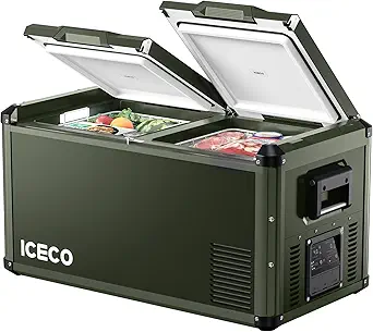 ICECO VL75 ProD 12V Portable Refrigerator with Dual Zone Cooling