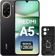 XIAOMI Redmi A5 Smartphone 6.88 inch 120Hz, 4+128GB, 32MP AI Camera, 5200mAh Battery, Side Fingerprint Sensor (Black)