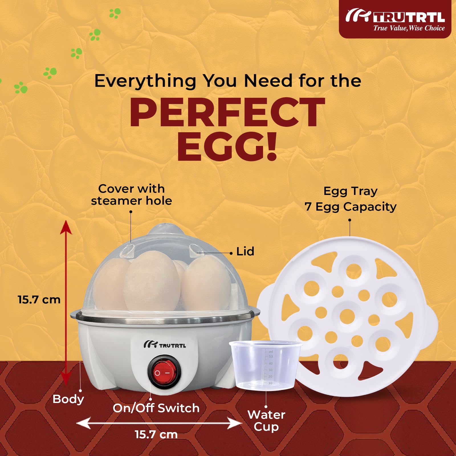 Mr. TRU Smart Egg Boiler - Perfect Eggs Every Time -6