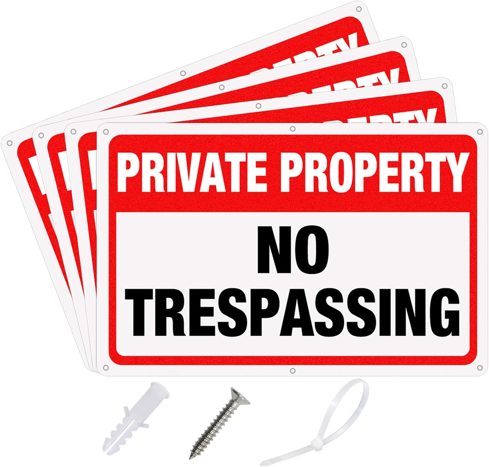 Brimar - 12" X 18" - Private Property No Trespassing Sign - .063″ Engineering Grade - View #7